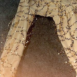 Size L stunning gold dress